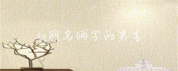 qq网名俩字的男生